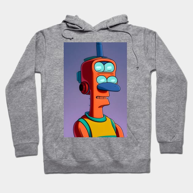 Four-eyed robot Hoodie by Urbanic